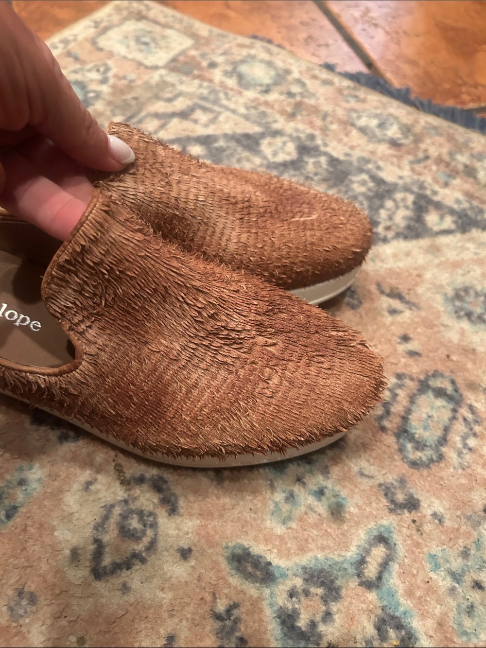 Antelope Tan Woven Slip-On Mule - Picture 13 of 13